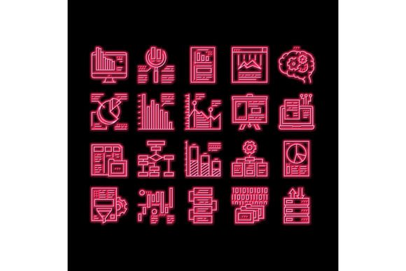 Analyzing Data with Neon Glow Infographic Visuals
