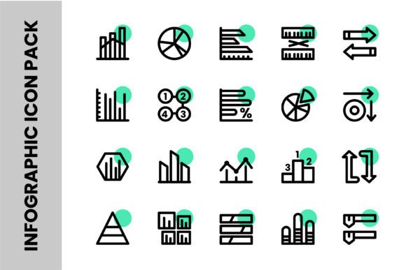 Choosing Infographic Icon Thick Line Designs