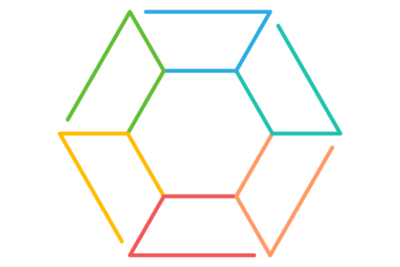 Evaluating the Color Line Hexagon Shape Infographic Diagram