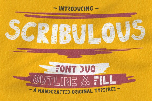 Scribulous: A Handcrafted Font Duo for Creative Projects