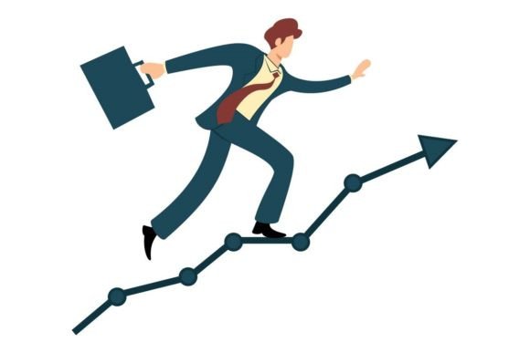 The Businessman on a Ladder: More Than Just a Vector Graphic