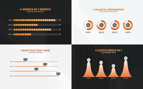 The Modern Infographic: How 4 Values Charts Transform Reports and Presentations