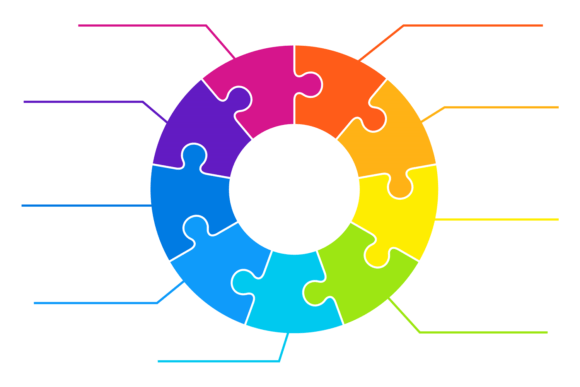 The Round Puzzle Piece Diagram: A Visual Tool for Complex Ideas