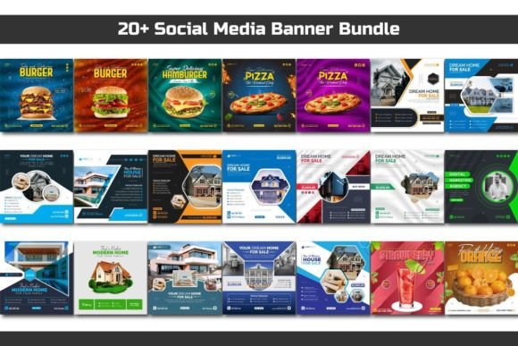 The Social Media Banner Design Bundle: Your Toolkit for Consistent, Compelling Visuals